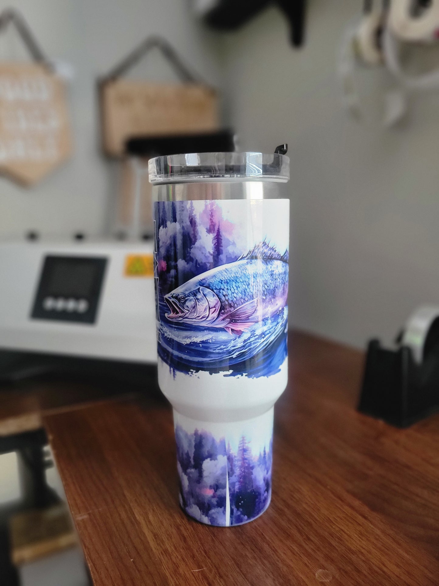 Flawed 40oz Fishing Tumbler