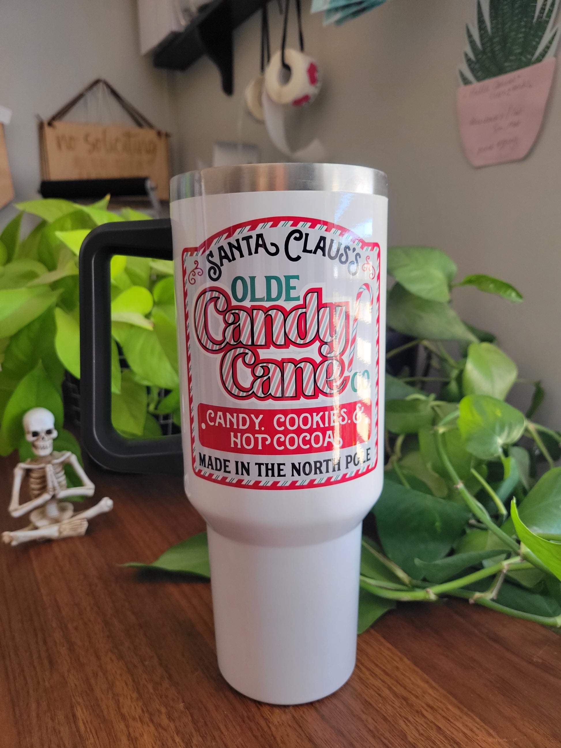 Candy Cane Tumbler 40 Oz Candy Cane 40Oz Stanley Dupe Sweet But