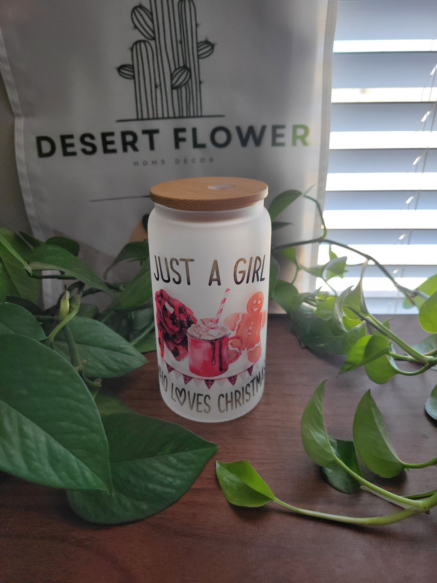 Just a girl 16oz beer can mug