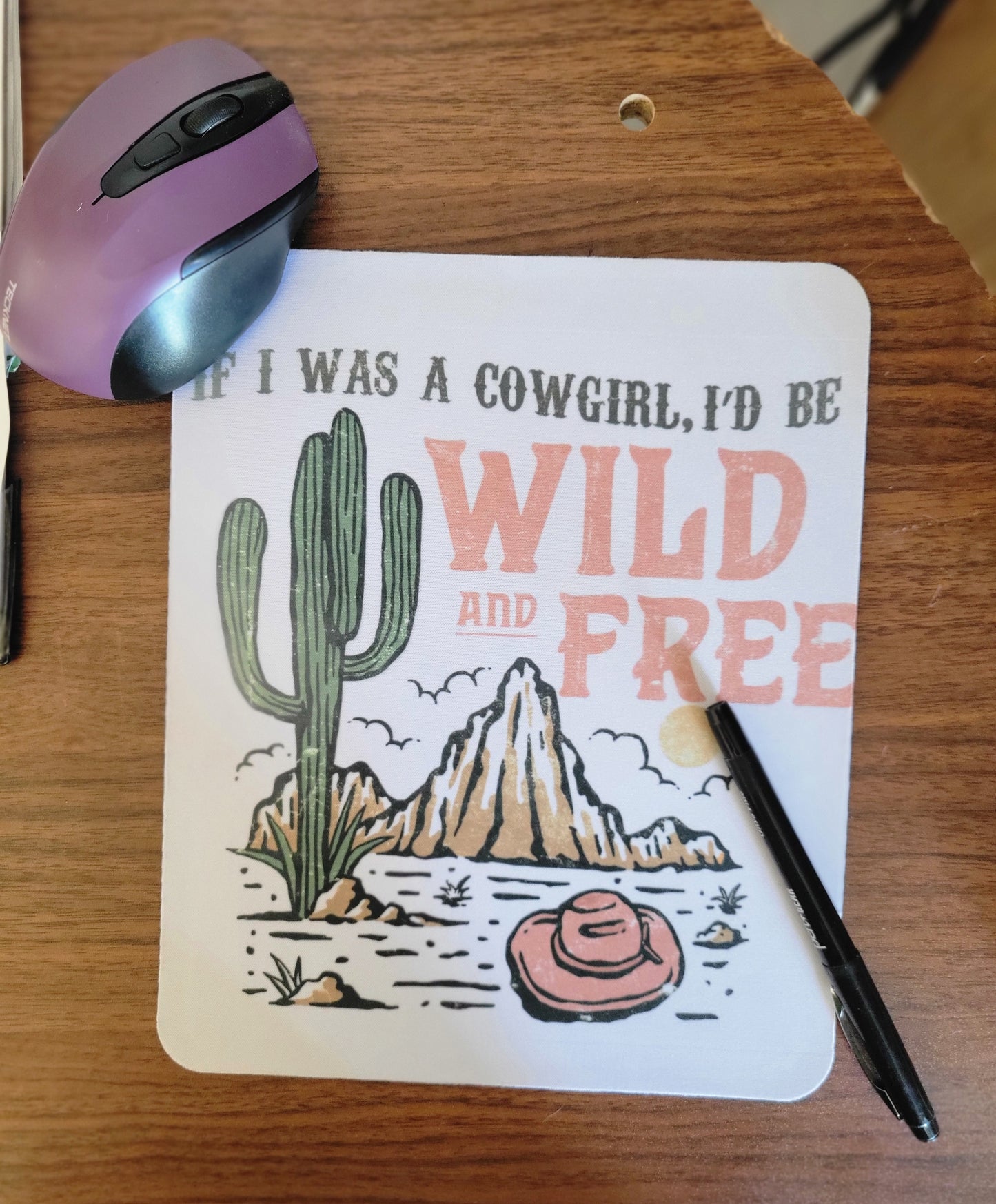 Mouse pad -wild and free