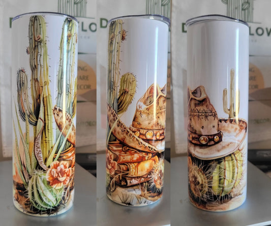 20oz cactus hat tumbler