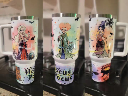 Hocus Pocus "cartoony" 40oz tumbler