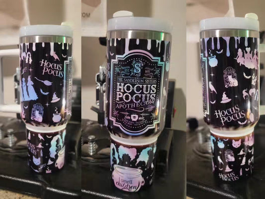 Hocus Pocus colorful 40oz tumbler