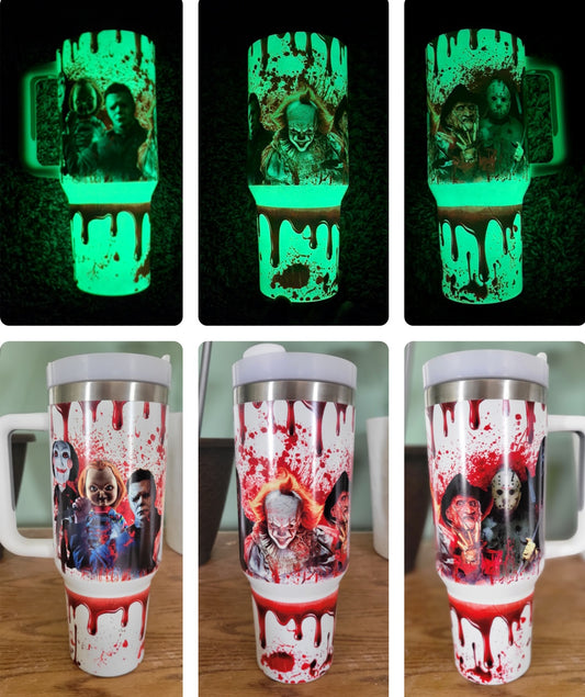 40oz Horror Dudes glow in the dark