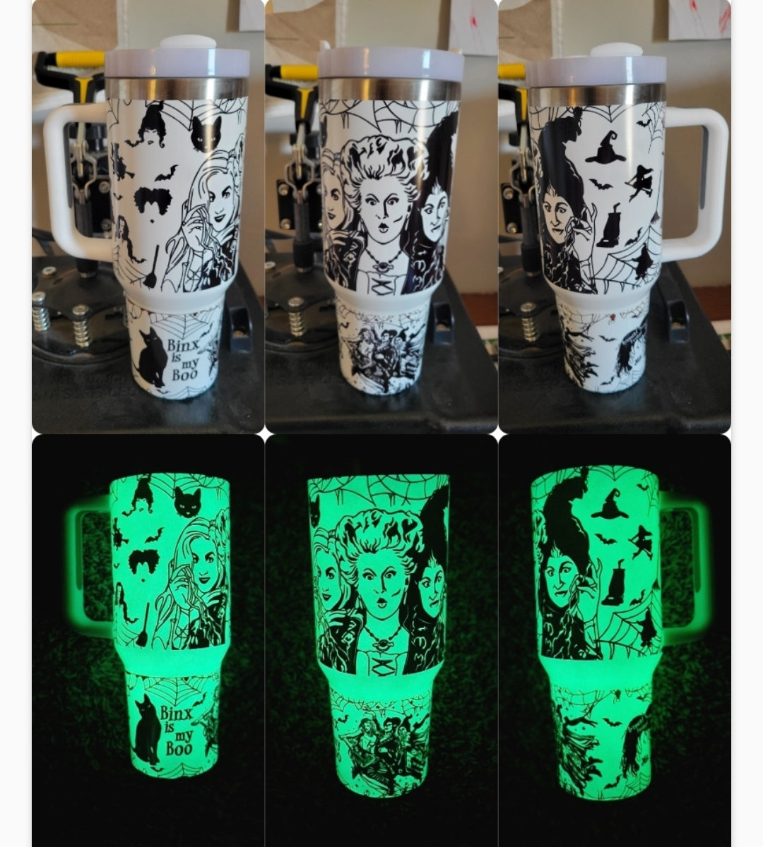 40oz Hocus Pocus glow in the dark